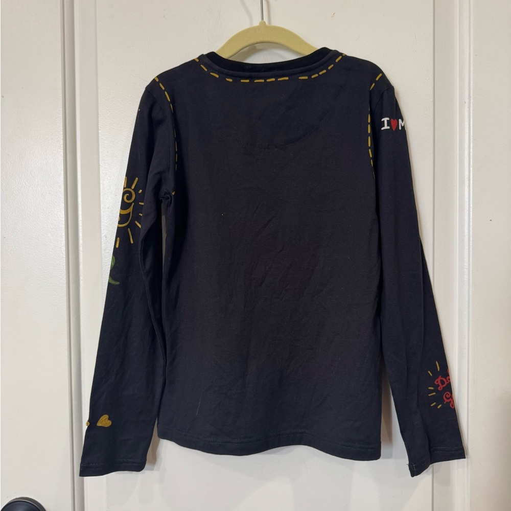 DOLCE & GABBANA GIRLS AMORE VELVET HEART LOVE LONG SLEEVE SHIRT - Picture 10 of 13